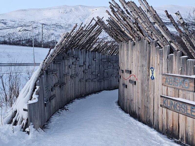 Abisko National Park day tour from Kiruna - mountain and lake scenery